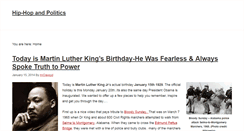 Desktop Screenshot of hiphopandpolitics.com