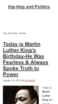 Mobile Screenshot of hiphopandpolitics.com